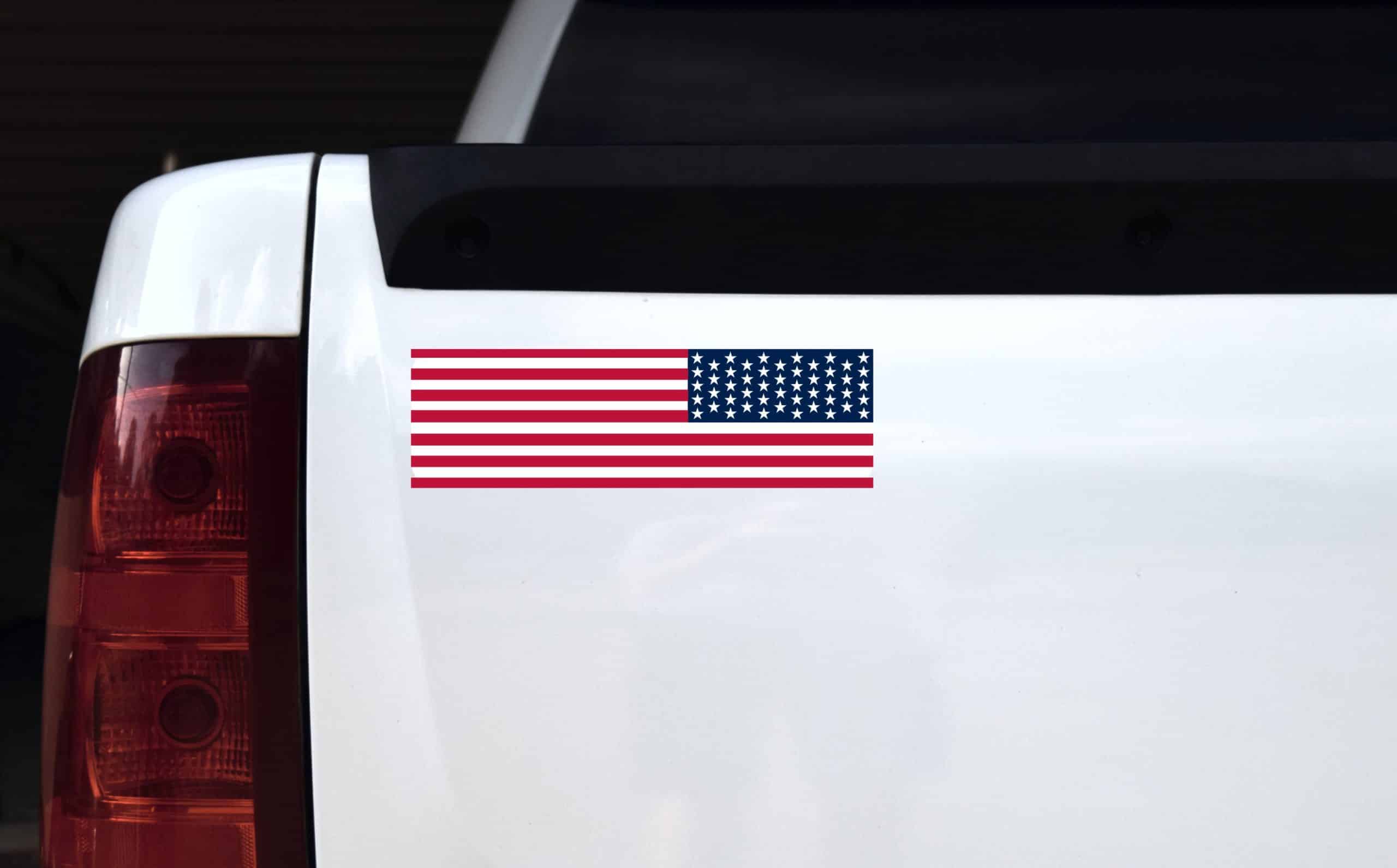 StickerTalk Reverse USA Flag Sticker, 10 inches x 3 inches - Image 4