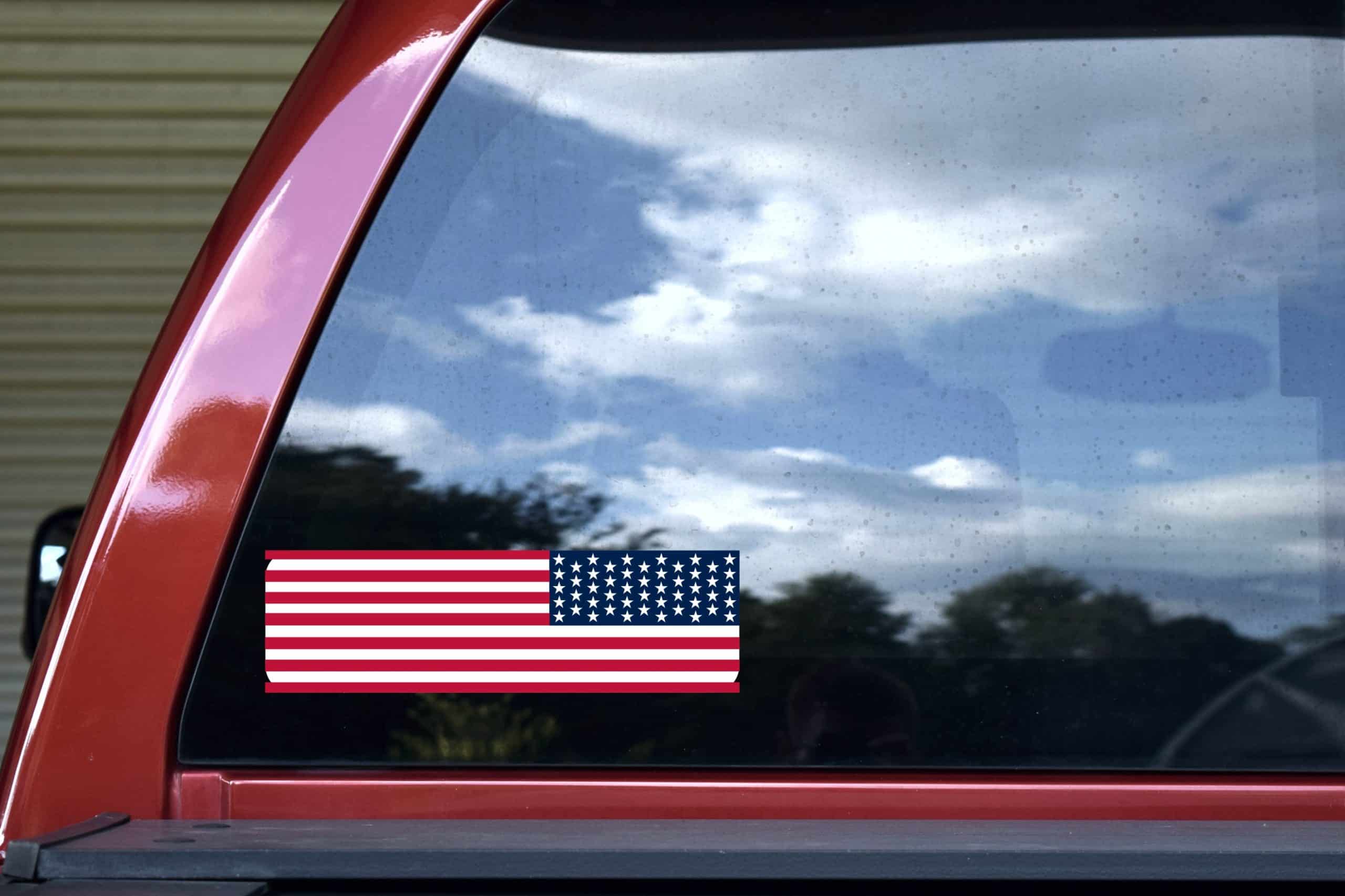 StickerTalk Reverse USA Flag Sticker, 10 inches x 3 inches - Image 5
