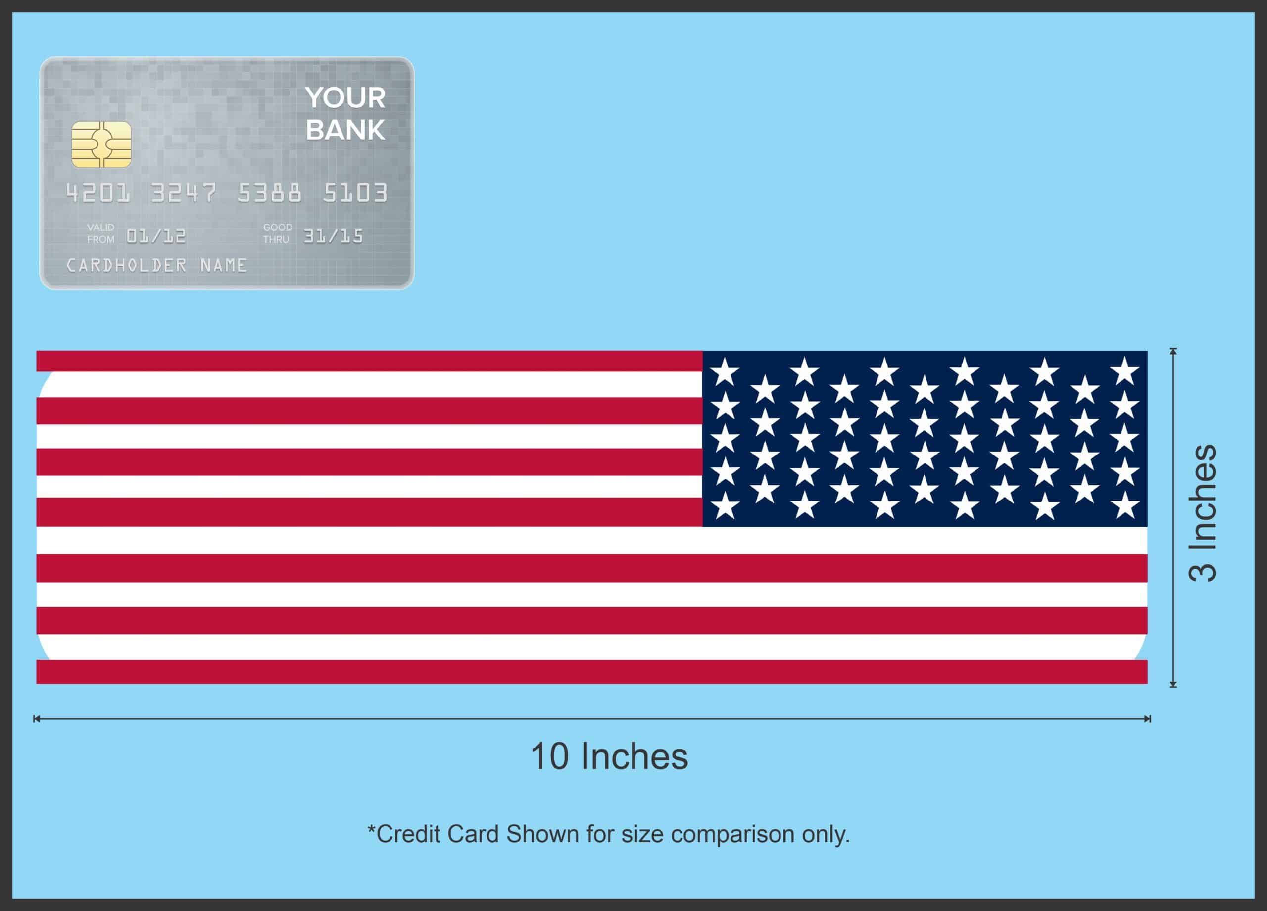 StickerTalk Reverse USA Flag Magnet, 10 inches x 3 inches - Image 4