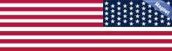 Alternative view of StickerTalk Reverse USA Flag Magnet, 10 inches x 3 inches