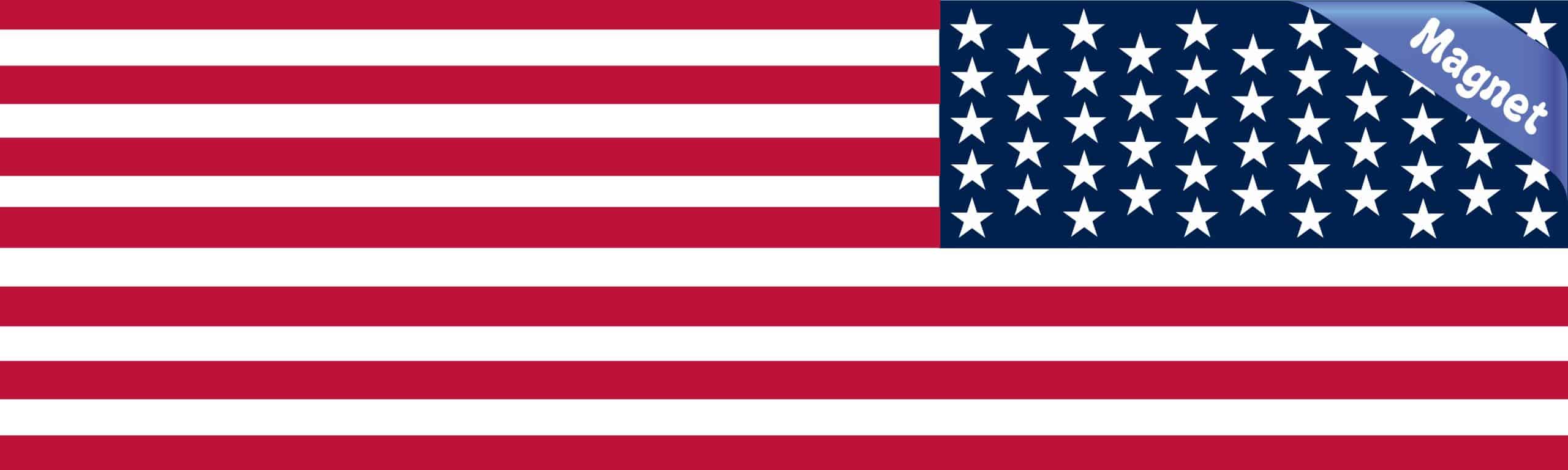StickerTalk Reverse USA Flag Magnet, 10 inches x 3 inches - Image 2