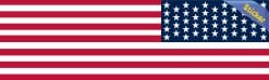 Alternative view of StickerTalk Reverse USA Flag Sticker, 10 inches x 3 inches