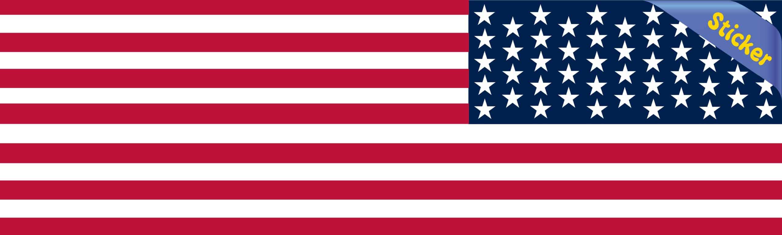 StickerTalk Reverse USA Flag Sticker, 10 inches x 3 inches - Image 2