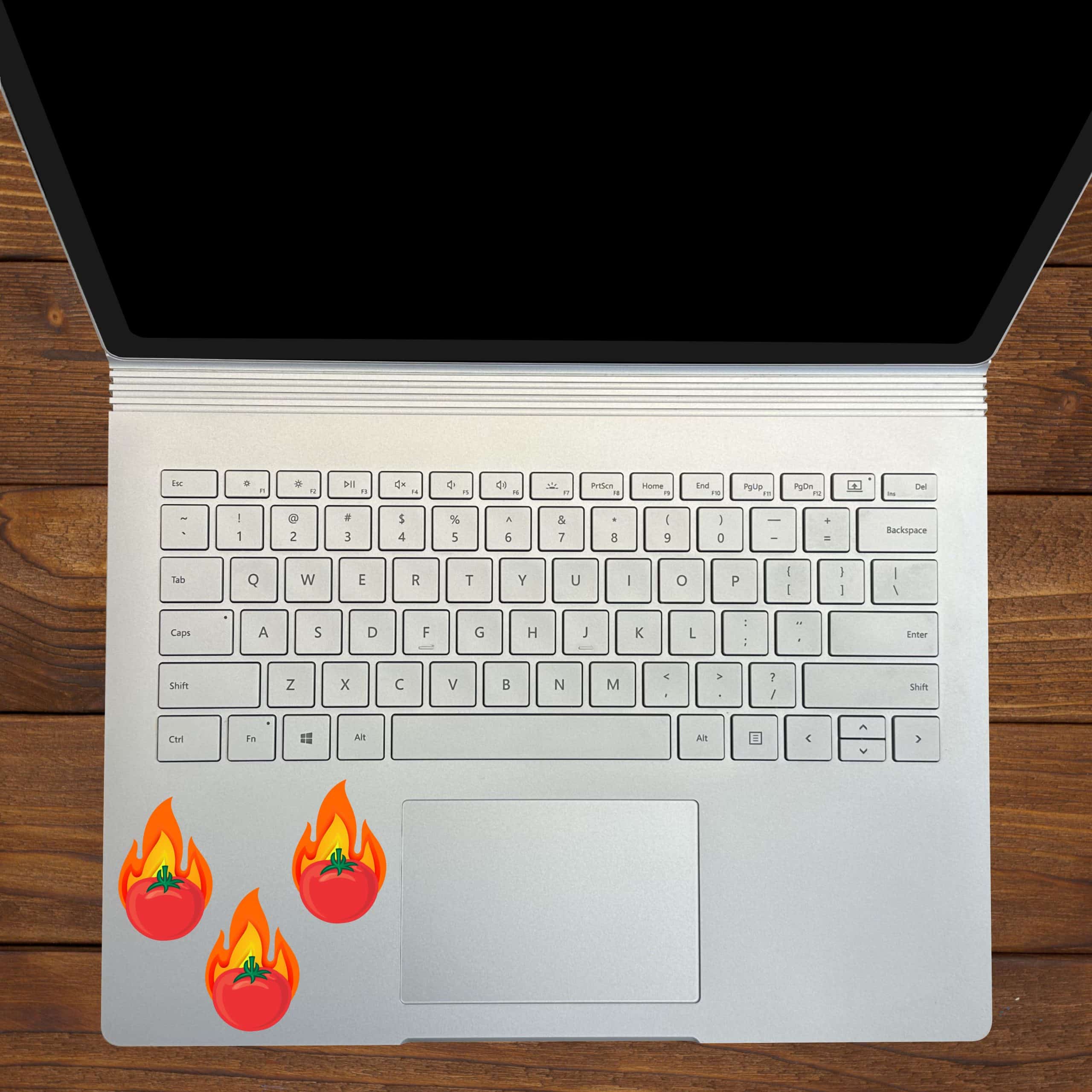 StickerTalk Tomato Flames Stickers, 1.3 inches x 2 inches - Image 4