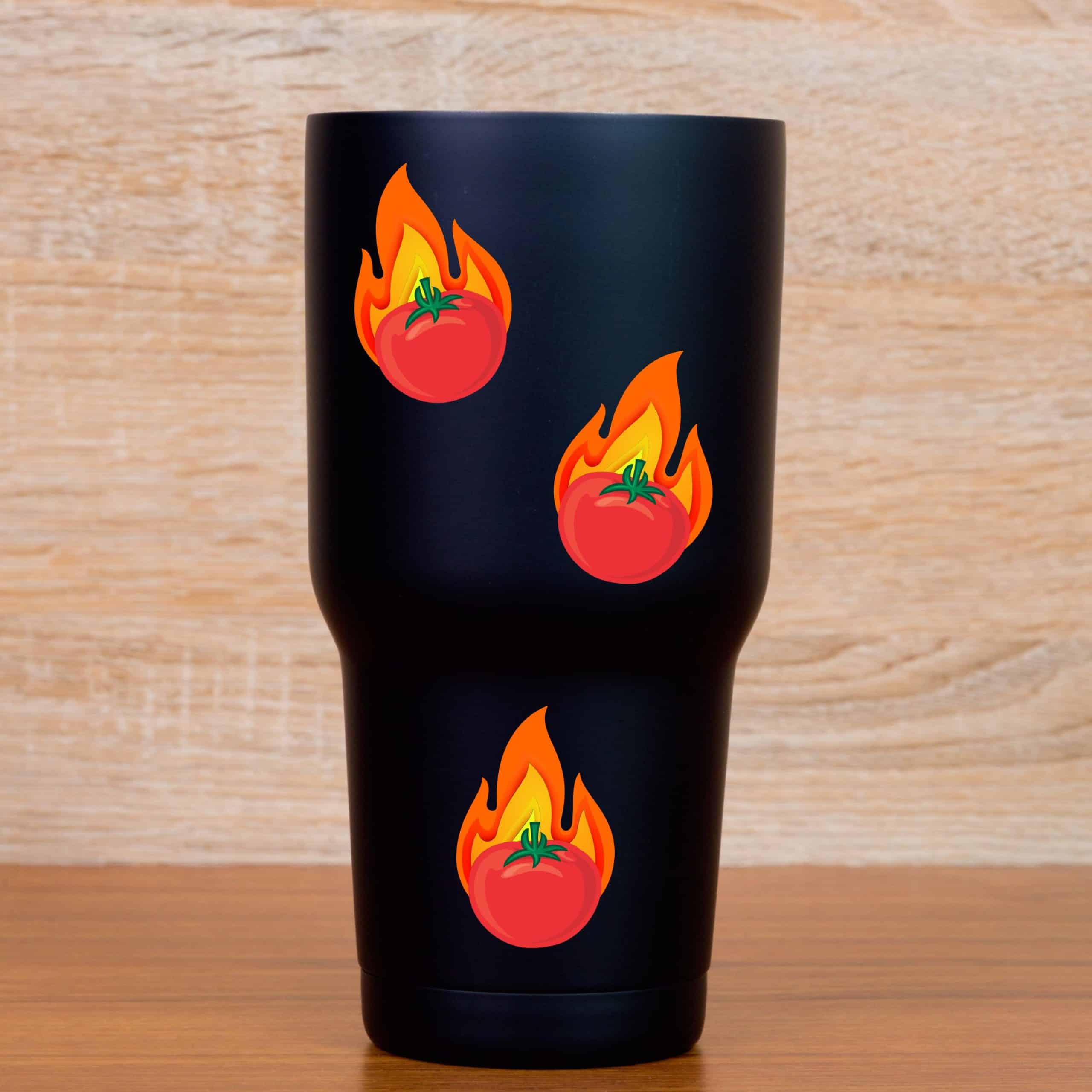 StickerTalk Tomato Flames Stickers, 1.3 inches x 2 inches - Image 5