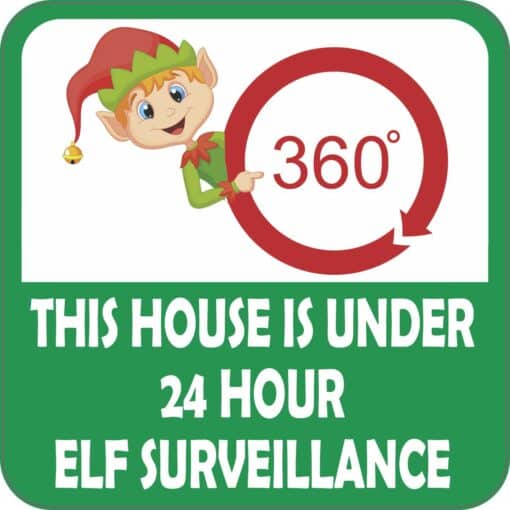 Elf Surveillance Sticker