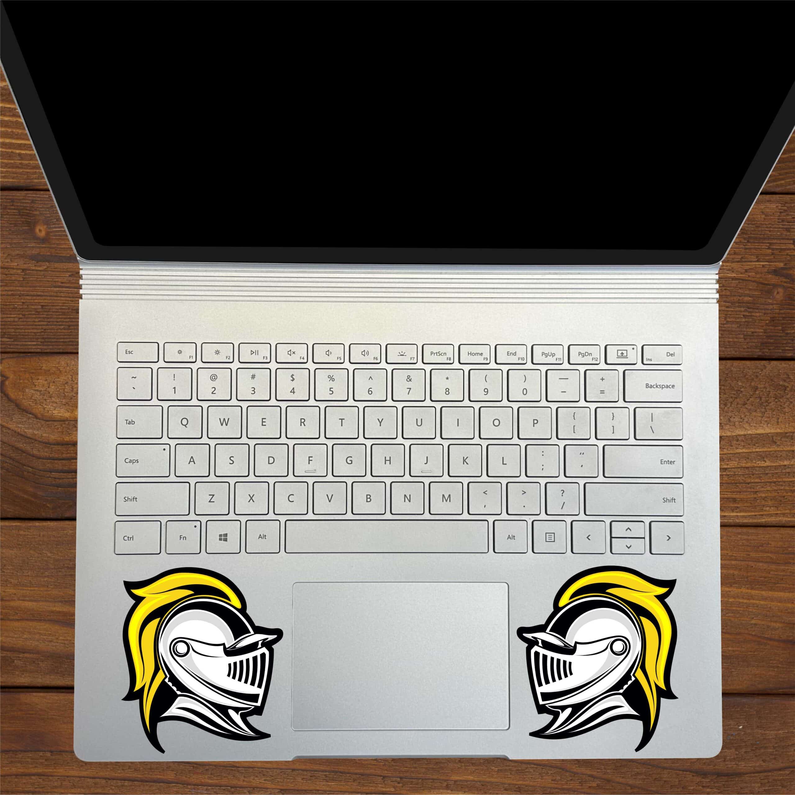 StickerTalk Yellow Knight Stickers, 3 inches x 3.5 inches