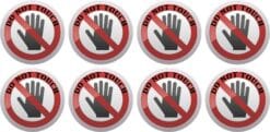 Do Not Touch Stickers