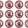 Do Not Touch Stickers