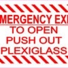 Emergency Exit Sticker