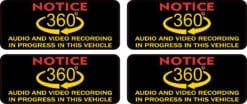 Notice Audio Video Recording Stickers