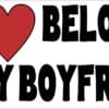 My Heart Belongs to My Boyfriend Sticker