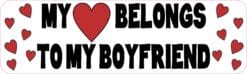 My Heart Belongs to My Boyfriend Sticker