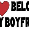 My Heart Belongs to My Boyfriend Sticker
