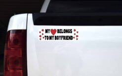 My Heart Belongs to My Boyfriend Sticker