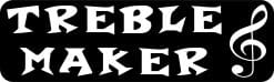 StickerTalk Treble Maker Sticker, 10 inches x 3 inches