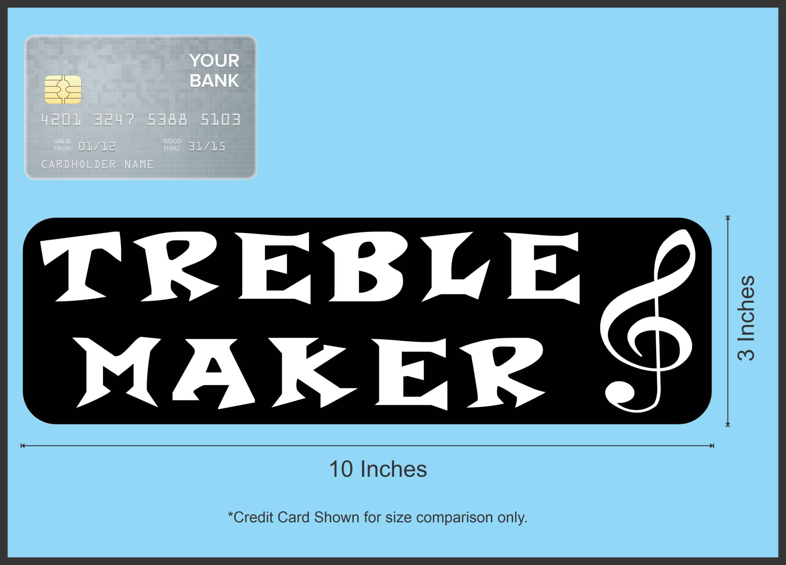 StickerTalk Treble Maker Magnet, 10 inches x 3 inches - Image 4