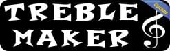 Alternative view of StickerTalk Treble Maker Sticker, 10 inches x 3 inches
