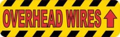 Caution Overhead Wire Sticker