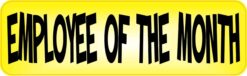 Yellow Employee of the Month Sticker