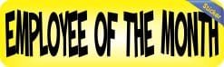 Alternative view of StickerTalk Yellow Employee of the Month Sticker, 10 inches x 3 inches