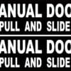 Manual Door Sticker