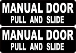 Manual Door Sticker