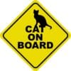 Cat on Board Sticker