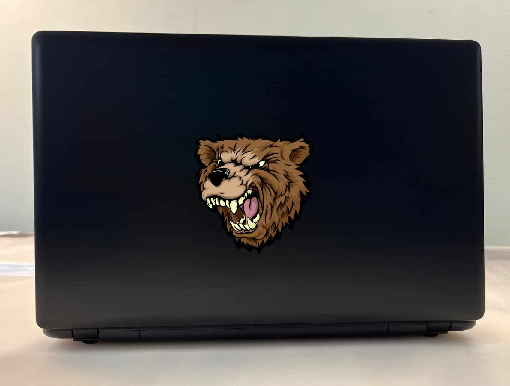 StickerTalk Bear Head Mascot Sticker, 4 inches x 4 inches - Image 3