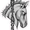 Mustang Head Mascot Sticker