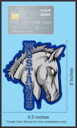 StickerTalk Blue Mustang Head Mascot Sticker, 4.5 inches x 5 inches - Image 5