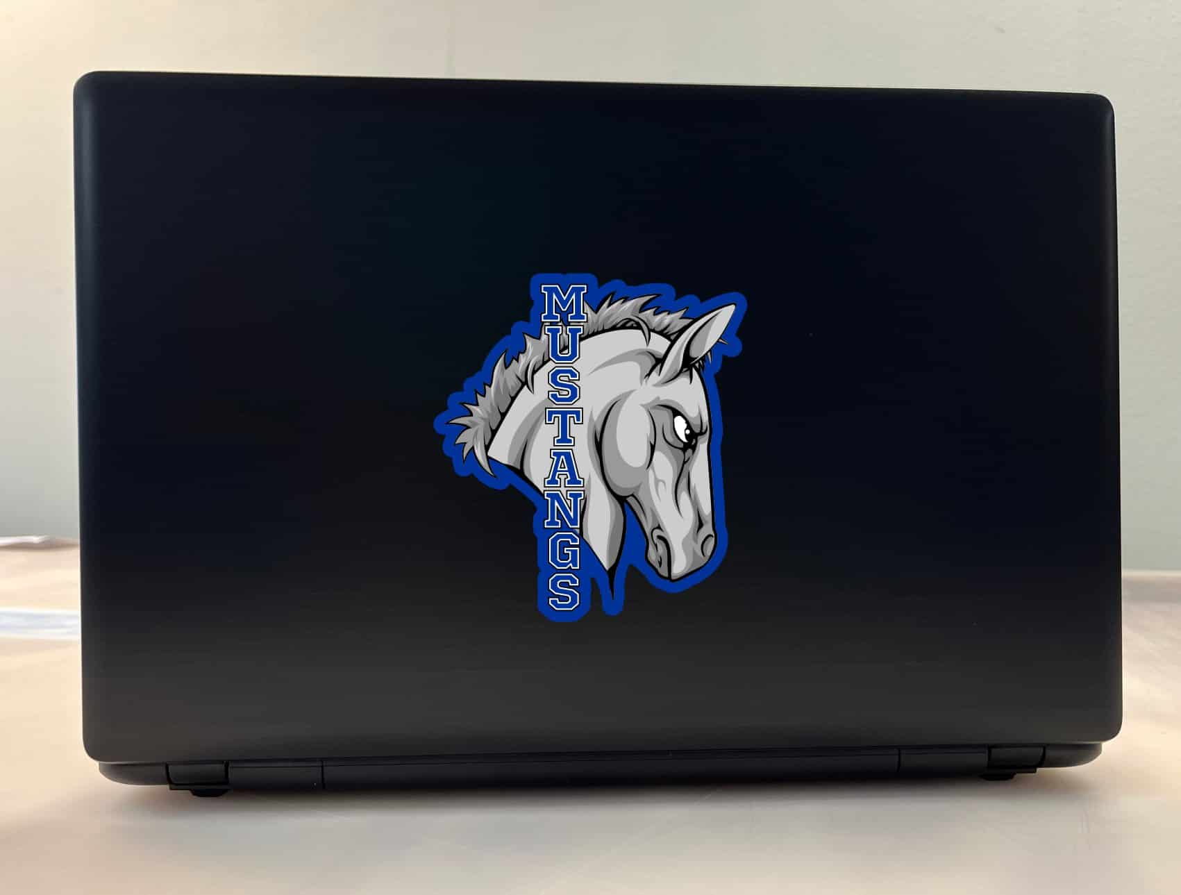 StickerTalk Blue Mustang Head Mascot Sticker, 4.5 inches x 5 inches - Image 4
