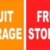 Fruit Storage Stickers