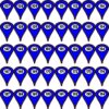 101-200 Blue Map Pointer Stickers