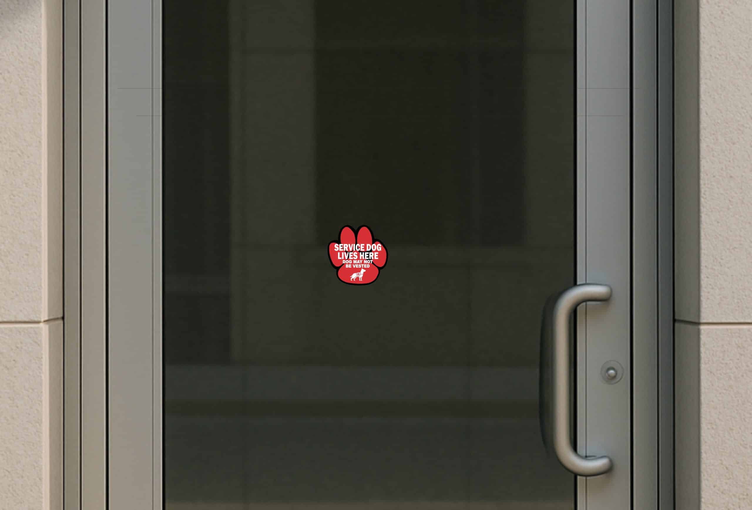 StickerTalk Service Dog Lives Here Sticker, 4 inches x 4 inches - Image 4