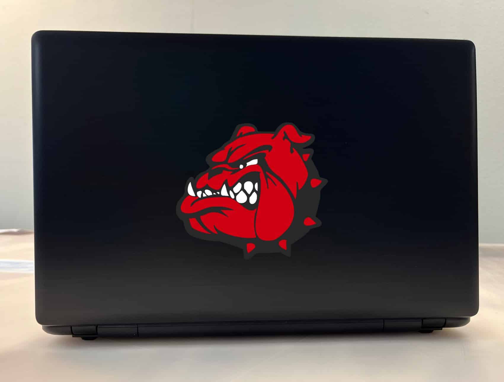 StickerTalk Red Left Facing Bulldog Sticker, 5 inches x 4.5 inches - Image 3