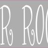 Gray Powder Room Sticker