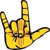 New Mexico I Love You Hand Sticker