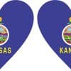 Kansas Heart Stickers