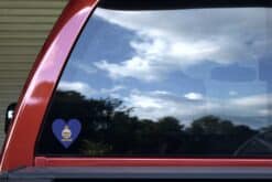 StickerTalk Kansas Heart Stickers, 3 inches x 3 inches