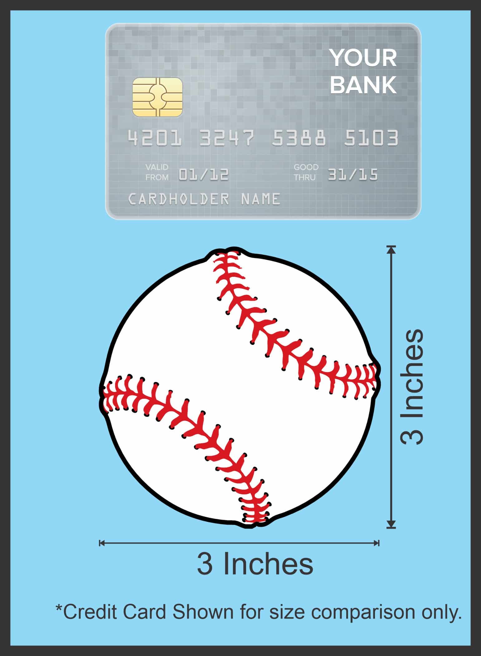 StickerTalk Baseball Stickers, 3 inches x 3 inches - Image 8