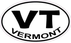 Oval Vermont Sticker