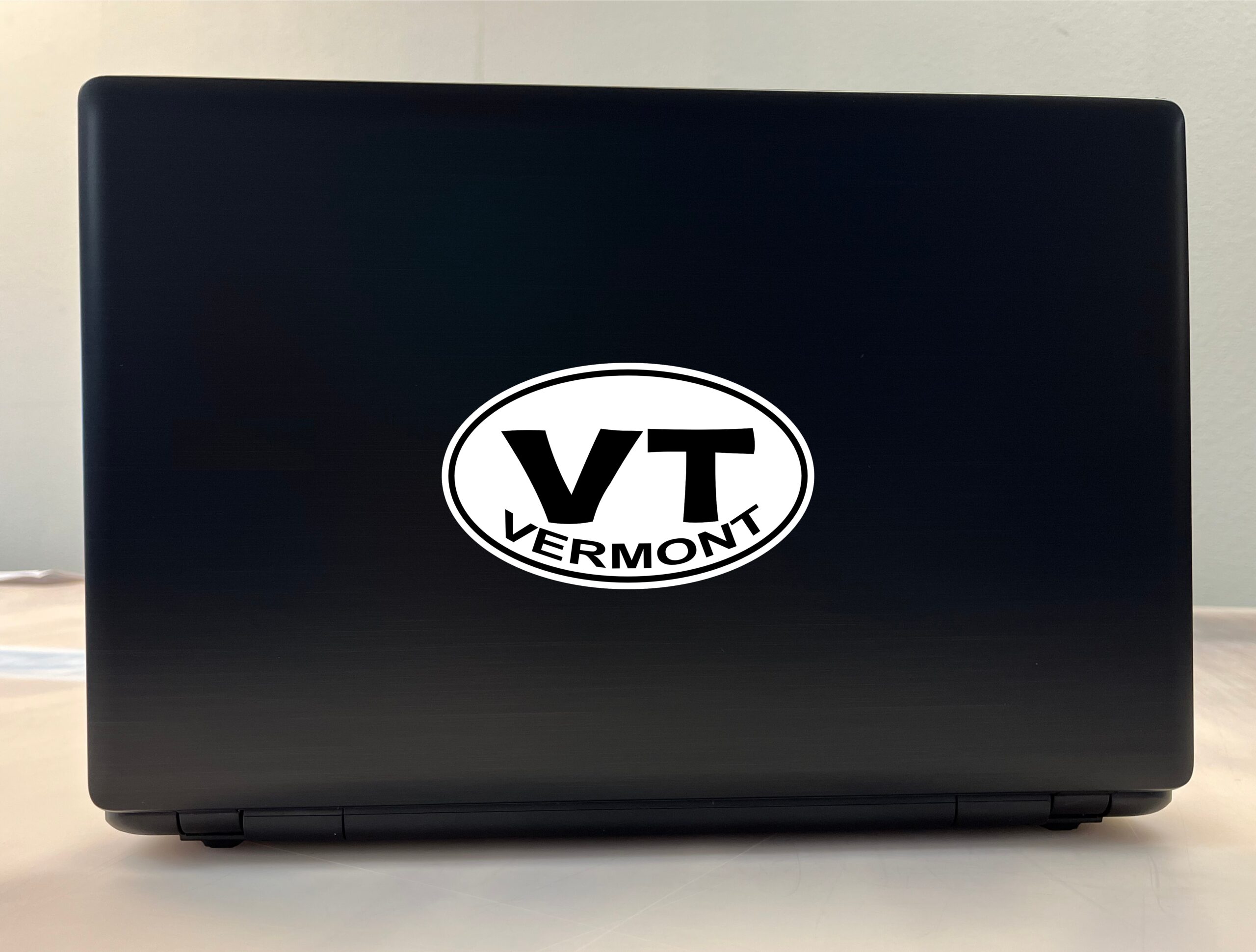 StickerTalk Oval Vermont Sticker, 5 inches x 3 inches