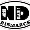 Oval Bismarck North Dakota Sticker