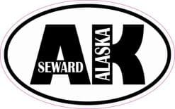 Oval AK Seward Alaska Sticker