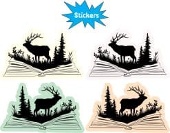Alternative view of StickerTalk Elk Storybook Stickers, 2.5 inches x 1.5 inches