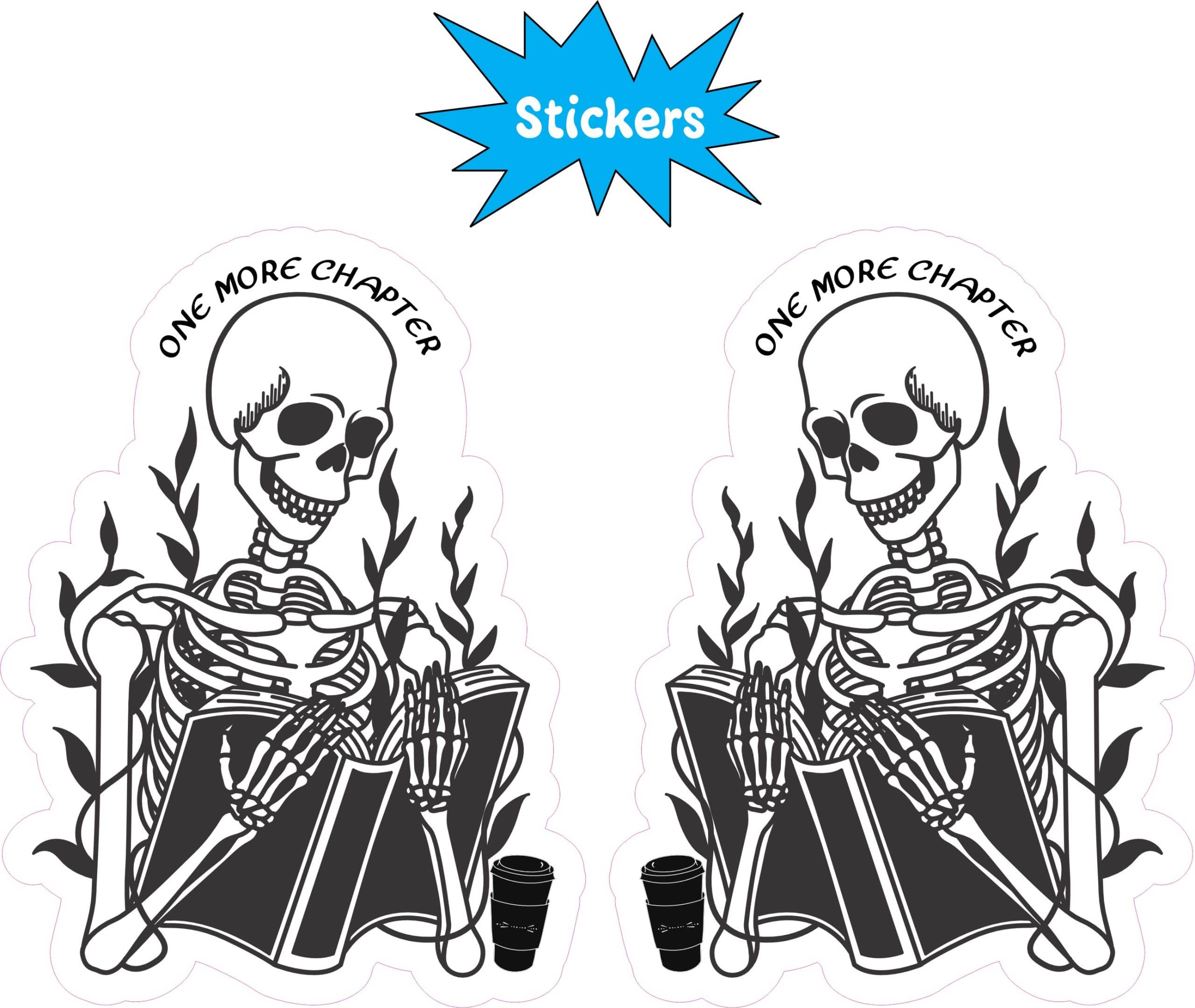 StickerTalk Mirrored One More Chapter Stickers, 2.25 inches x 3 inches - Image 3
