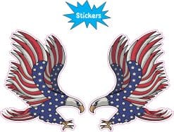 Alternative view of StickerTalk USA Eagle Stickers, 2.5 inches x 3 inches