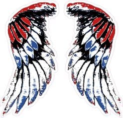 Patriotic Wing Stickers