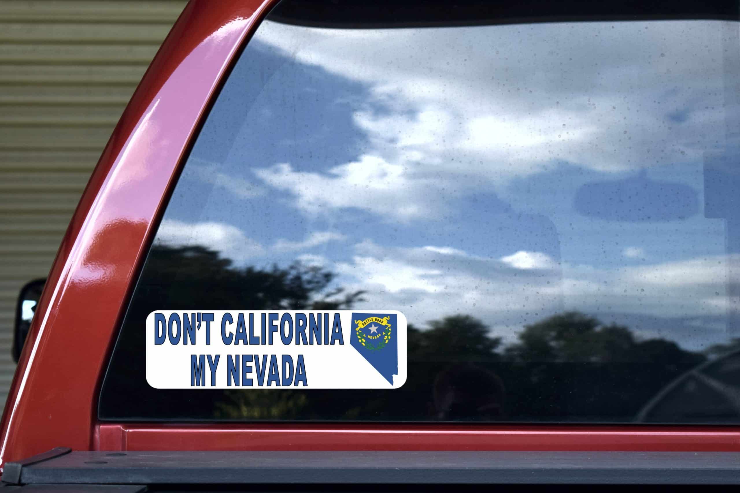 StickerTalk Don't California My Nevada Sticker, 10 inches x 3 inches - Image 4